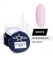 ALL STAR Гель-краска UV-PAINTING GEL White белый 5 г. ALL STAR Гель-краска UV-PAINTING GEL White белый 5 г.