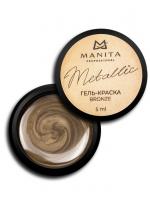 MANITA Professional Гель-краска METALLIC BRONZE с липким слоем 5 мл. MANITA Professional Гель-краска METALLIC BRONZE с липким слоем 5 мл.