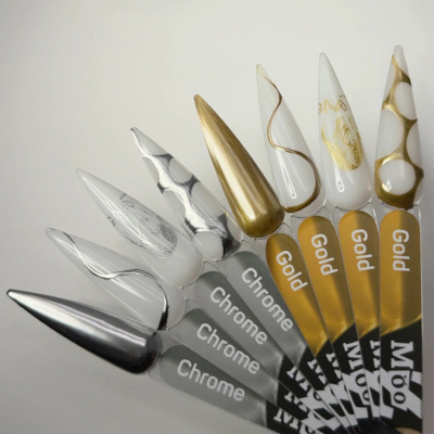 MOOZ Metal gel Chrome гель-краска серебряная 5 г. MOOZ Metal gel Chrome гель-краска серебряная 5 г.