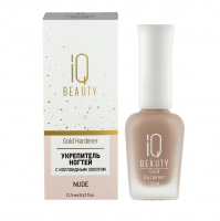 IQ Beauty Укрепитель для ослабленных и ломких ногтей с коллоидным золотом Gold Hardener (Nude) 12,5 мл. IQ Beauty Укрепитель для ослабленных и ломких ногтей с коллоидным золотом Gold Hardener (Nude) 12,5 мл.