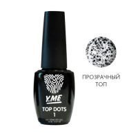 Y.me Топ Top Dots 01 (глянцевый, черные шестигранники) 14 мл. Y.me Топ Top Dots 01 (глянцевый, черные шестигранники) 14 мл.