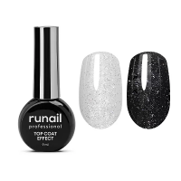 Runail Топ глянцевый Top Сoat EFFECT SILVER SHINE 9 мл. №9911