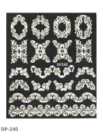 Наклейка DP-240 вензель белый Наклейка DP-240 вензель белый