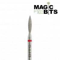 Magic Bits Алмазная фреза Пламя 2,1 мм. ОСТРЫЙ кончик Натуральный алмаз Мягкая Magic Bits Алмазная фреза Пламя 2,1 мм. ОСТРЫЙ кончик Натуральный алмаз Мягкая