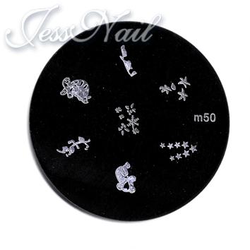 Трафарет с шаблонами для стемпинга JessNail J (m50)