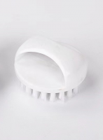 Щетка для опила круглая с ручкой Белая 