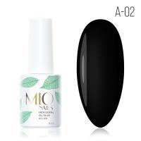 MIO Nails Гель-лак Основная палитра A-02 Черная жемчужина 8 мл.