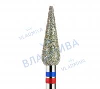 ВладМиВа, Алмазная фреза (Почка) Средне-мягкая (Красно-синяя) 866.104.266.120.040G ВладМиВа, Алмазная фреза (Почка) Средне-мягкая (Красно-синяя) 866.104.266.120.040G