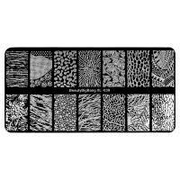 IRISK Трафарет для стемпинга металлический 6x12 см. П557-11 (145) BeautyBigBang XL-039