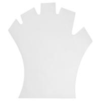 IRISK Перчатки-митенки защитные для маникюра 12 пар 01 Белые