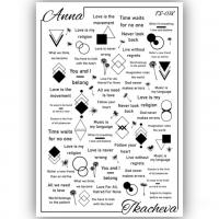 Слайдеры с надписями для ногтей TS-038