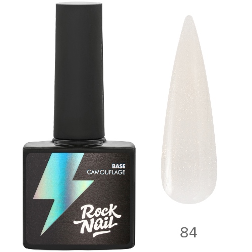 RockNail Камуфлирующая база с шиммером 84 Bride 10 мл.
