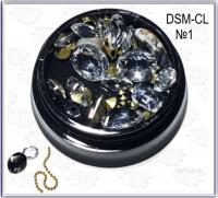 Дизайн Стразы микс в банке 1 Прозрачный DSM-CL