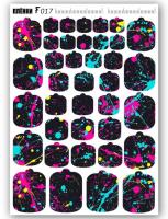 Пленки для педикюра (размер наклеек mini) F017