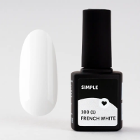 Milk Гель-лак Simple 100 (1) French White 9 мл. Milk Гель-лак Simple 100 (1) French White 9 мл.