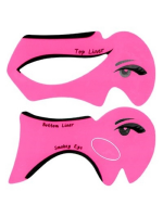 EVABOND Трафареты для макияжа глаз 2 шт. Розовые (03)