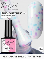 DidNail Professional Камуфлирующая база с поталью Hard Party Base 10 мл. HPB#6 DidNail Professional Камуфлирующая база с поталью Hard Party Base 10 мл. HPB#6