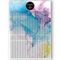 Бумажные наклейки на типсы матовые для выкрасов TIPS-011