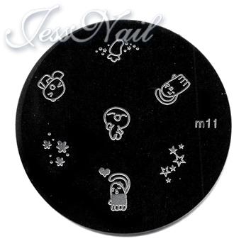 Трафарет с шаблонами для стемпинга JessNail J (m11)