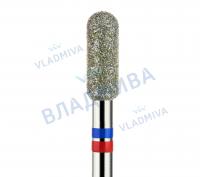 ВладМиВа, Алмазная фреза (Цилиндр) Средне-мягкая (Красно-синяя) 866.104.137.080.033G ВладМиВа, Алмазная фреза (Цилиндр) Средне-мягкая (Красно-синяя) 866.104.137.080.033G