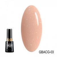 GELLAKTIK база камуфлирующая с шиммером BASIS COVER GLITTER №03 GBACG-03 12 мл.