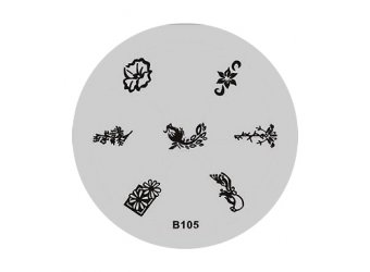 Трафарет с шаблонами для стемпинга JessNail J (B105)