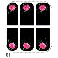 IRISK Пленки для ногтей для экспресс-маникюра на клеевой основе Effect Nails Д324-01 (002)