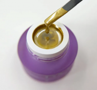 Patrisa Nail Гель-краска Liquid Steel золото с зеркальным эффектом 5 г.