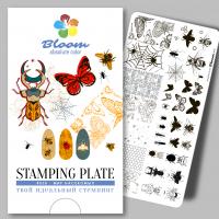 Bloom Пластина для стемпинга 038 Мир насекомых