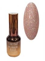TARTISO Каучуковая база RUBBER BASE FLICK с мерцанием №12 15 мл.