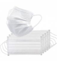 Маска медицинская трехслойная одноразовая нестерильная Россия Белая 50 шт./уп.