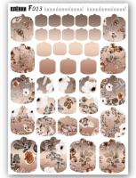 Пленки для педикюра (размер наклеек mini) F013