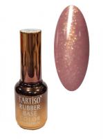 TARTISO Каучуковая цветная база RUBBER BASE GOLD SAND с шиммером №01 15 мл.