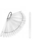 Ногти-планшет Миндаль VIP прозрачные на кольце 50 шт.