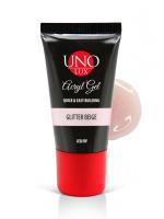 UNO LUX Акрил-гель Glitter Beige камуфлирующий 30 г. UNO LUX Акрил-гель Glitter Beige камуфлирующий 30 г.