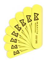 MANITA Professional Бафик Мини овал ЖЕЛТЫЙ 100/180 грит, 20 шт/уп.