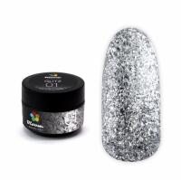 Bloom Гель GLITZ №01 (серебро) 5 мл.