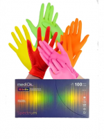 Перчатки нитриловые MediOk размер M SPECTRUM (МИКС 5 ЦВЕТОВ) 100 шт./уп. Перчатки нитриловые MediOk размер M SPECTRUM (МИКС 5 ЦВЕТОВ) 100 шт./уп.