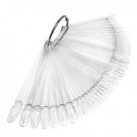 Палитра для выкрасов с бортиком прозрачная на кольце 50 шт.