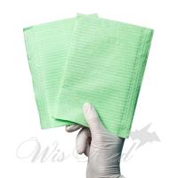 Салфетки ламинированные 33х45 см. 2-х слойные салатовые 20 шт./уп.