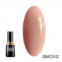GELLAKTIK база камуфлирующая с шиммером BASIS COVER GLITTER №02 GBACG-02 12 мл.
