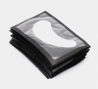 Патчи под глаза для наращивания и окрашивания ресниц классические, черная упаковка