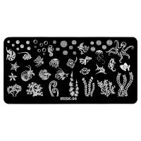 IRISK Трафарет для стемпинга металлический 6x12 см. П557-11 (094)