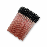 Nail Art Щетка для ресниц и бровей Черная 50 шт./уп.