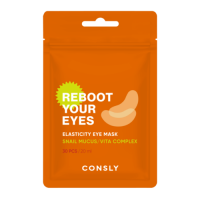 Consly Патчи тканевые питательные Eyes reboot snail mucus and vita complex elasticity eye mask 30 шт. Consly Патчи тканевые питательные Eyes reboot snail mucus and vita complex elasticity eye mask 30 шт.