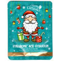 Mavellin Тканевая маска для лица с гиалуроновой кислотой в новогоднем дизайне Hyaluronic Acid Hydration 25 г.