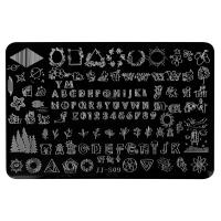 IRISK Трафарет для стемпинга металлический 9,5x14,5 см. П557-18 (048) JJ-S09