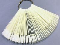 Nail Art Палитра для лаков Палитра на кольце натуральная 50 шт./уп.