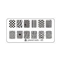 Planet Nails Пластина для Stamping Nail Art №45