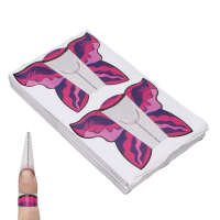 Nail Art Формы одноразовые широкие Бабочка 25 шт.